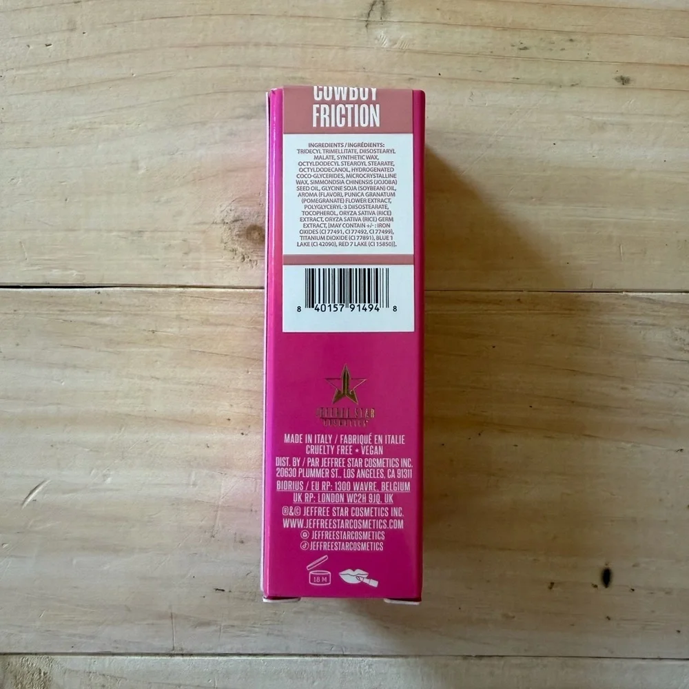 Jeffree Star Cosmetics Shiny Trap Lipstick in Cowboy Friction NEW